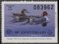 Scan of 1987 Missouri Duck Stamp MNH VF