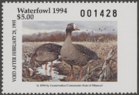Scan of 1994 Missouri Duck Stamp MNH VF