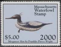 Scan of 2000 Massachusetts Duck Stamp MNH VF