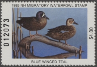 Scan of 1985 New Hampshire Duck Stamp MNH VF