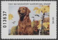 Scan of 1991 New Hampshire Duck Stamp MNH VF