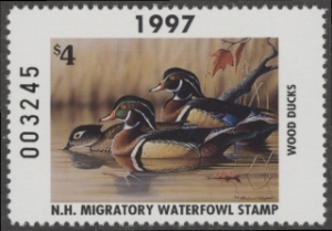 Scan of 1997 New Hampshire Duck Stamp MNH VF
