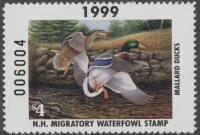 Scan of 1999 New Hampshire Duck Stamp MNH VF