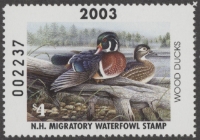 Scan of 2003 New Hampshire Duck Stamp MNH VF