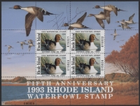 Scan of 1993 Rhode Island SS signed by Governor MNH VF