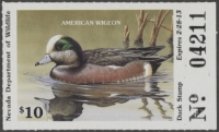 Scan of 2012 Nevada Duck Stamp MNH VF