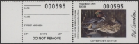 Scan of 1993 Missouri Duck Stamp Governor's Edition MNH VF