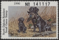 Scan of 1990 North Dakota Duck Stamp MNH VF