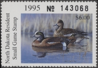 Scan of 1995 North Dakota Duck Stamp MNH VF