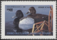 Scan of 1991 Ohio Duck Stamp MNH VF