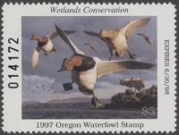 Scan of 1997 Oregon Duck Stamp MNH VF