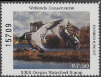 Scan of 2006 Oregon Duck Stamp MNH VF