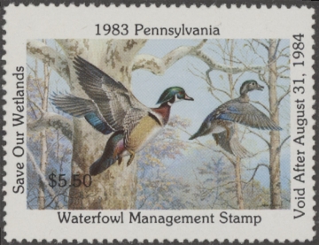 Picture of 1983 Pennsylvania Duck Stamp - First of State MNH VF