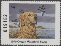 Scan of 1990 Oregon Duck Stamp MNH VF