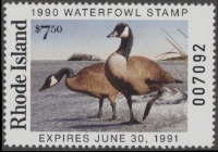 Scan of 1990 Rhode Island Duck Stamp MNH VF