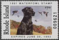 Scan of 1991 Rhode Island Duck Stamp MNH VF