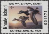Scan of 1997 Rhode Island Duck Stamp MNH VF