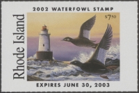 Scan of 2002 Rhode Island Duck Stamp MNH VF
