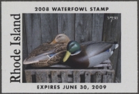 Scan of 2008 Rhode Island Duck Stamp MNH VF