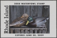 Scan of 2008 Rhode Island Duck Stamp MNH VF