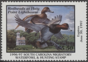 Scan of 1996 South Carolina Duck Stamp MNH VF