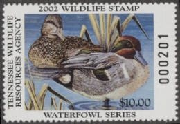 Scan of 2002 Tennessee Duck Stamp MNH VF