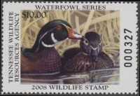 Scan of 2008 Tennessee Duck Stamp MNH VF