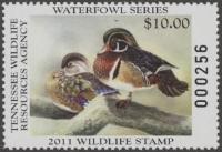 Scan of 2011 Tennessee Duck Stamp MNH VF