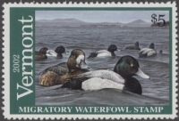 Scan of 2002 Vermont Duck Stamp MNH VF