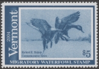 Scan of 2004 Vermont Duck Stamp MNH VF