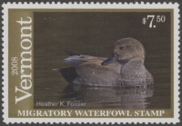 Scan of 2008 Vermont Duck Stamp MNH VF