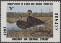 Scan of 1993 Virginia Duck Stamp MNH VF