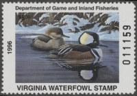 Scan of 1996 Virginia Duck Stamp MNH VF
