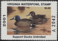 Scan of 2001 Virginia Duck Stamp MNH VF