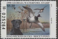 Scan of 1998 Georgia Duck Stamp MNH VF