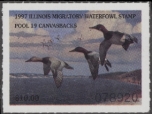 Scan of 1999 Illinois Duck Stamp MNH VF