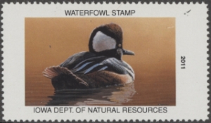 Scan of 2011 Iowa Duck Stamp MNH VF