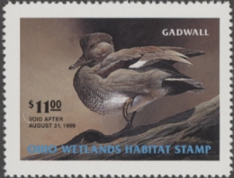 Scan of 1998 Ohio Duck Stamp MNH VF