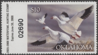 Scan of 2005 Oklahoma Duck Stamp MNH VF