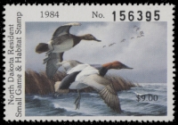 Scan of 1984 North Dakota Duck Stamp MNH VF