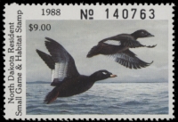 Scan of 1988 North Dakota Duck Stamp MNH VF