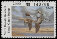 Scan of 2000 North Dakota Duck Stamp MNH VF