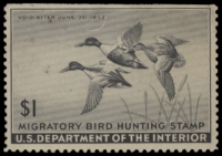 Scan of RW12 1945 Duck Stamp  Unsigned F-VF
