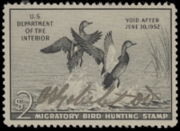 Scan of RW18 1951 Duck Stamp  Used F-VF