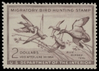 Scan of RW20 1953 Duck Stamp  MNH F-VF