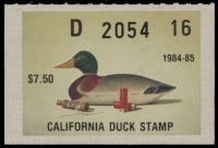 Scan of 1984 California Duck Stamp MNH VF