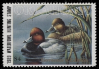 Scan of 1989 Oklahoma Duck Stamp MNH VF
