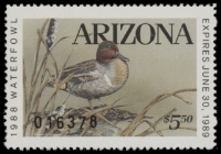 Scan of 1988 Arizona Duck Stamp MNH VF