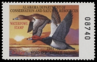 Scan of 1991 Alabama Duck Stamp MNH VF