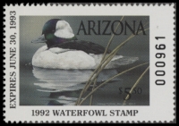 Scan of 1992 Arizona Duck Stamp MNH VF